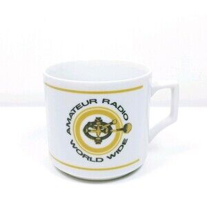Vintage Rusprint Amateur Radio World Wide cup mug Limited 3rd Edition EUC